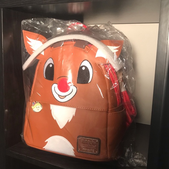 Loungefly Rudolph The Red-Nosed Reindeer Mini Backpack. - Picture 1 of 2